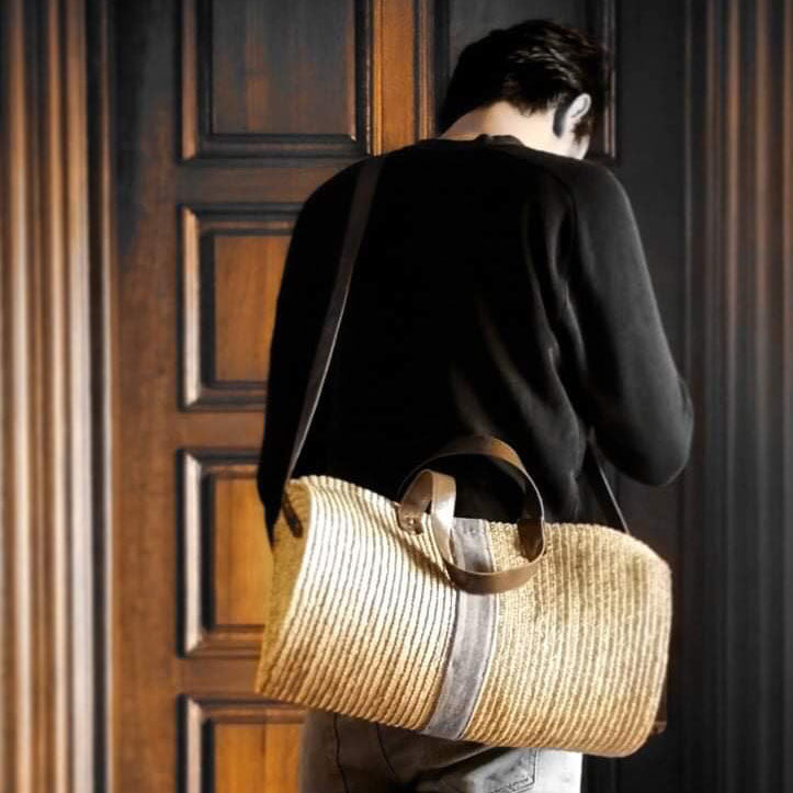 Stella Natural Straw Weekend Bag